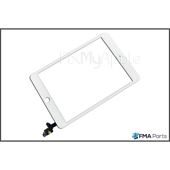 Glass Touch Screen Digitizer with IC - White for iPad Mini 3